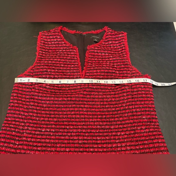 Ann Taylor Textured Red Midi Dress - Picture 10 of 15